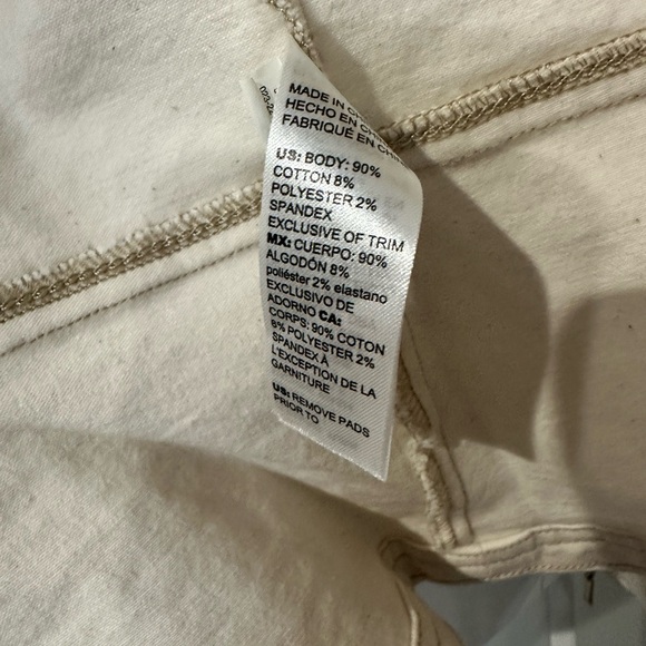 WHBM Denim Peplum Moto Jacket NWT Size 4 - Picture 7 of 7